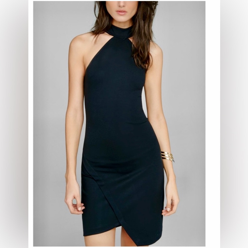 Express NWT black halter dress size 4